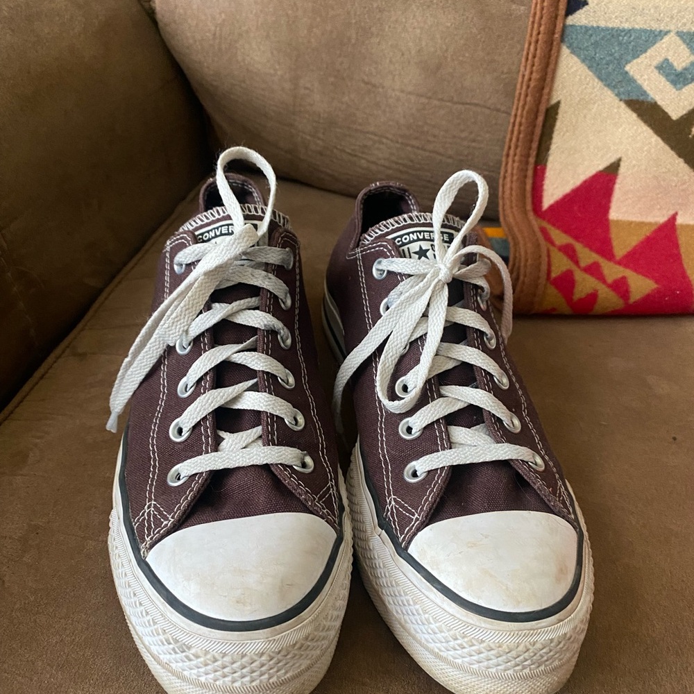 Converse Brown and White Sneakers